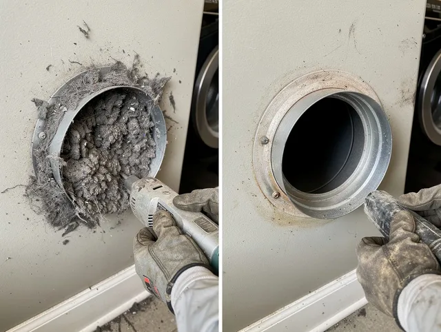 Professional clogged vent cleaning by Cuyahoga Falls Dryer Vent Cleaning in Cuyahoga Falls