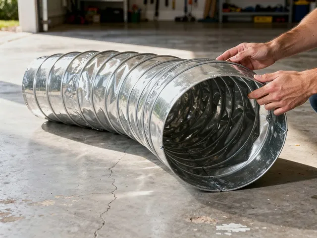Cuyahoga Falls Dryer Vent Cleaning specialist using advanced equipment for thorough duct cleaning in Cuyahoga Falls